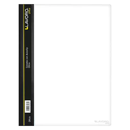 Carpeta Oficio Vinil con Accoclip Transparente Negra