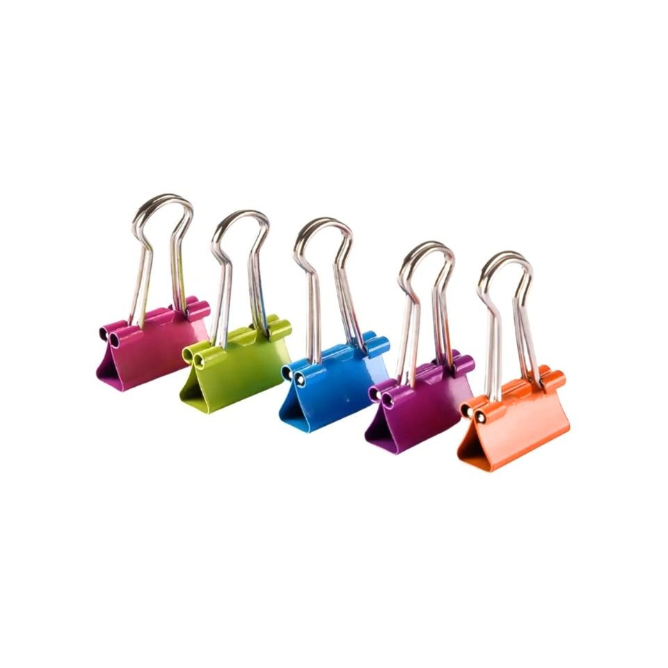 Blíster Caja Metálica Doble Clips 19 mm