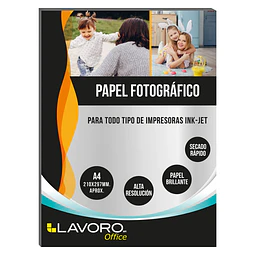 Papel Fotográfico Adhesivo A4 120 gr 20 Hojas
