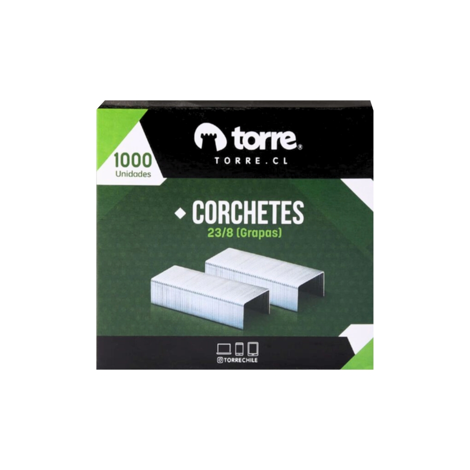 Caja Corchetes 23/8 1.000 Unidades