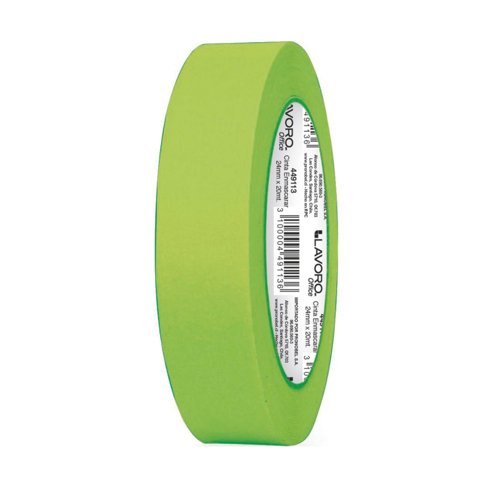 Cinta Masking 24 mm x 20 Metros Verde