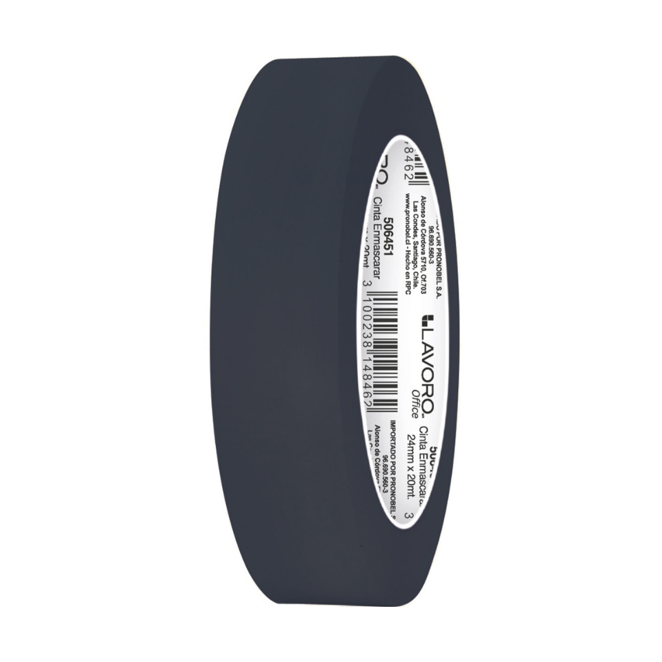 Cinta Masking 24 mm 20 metros Negra