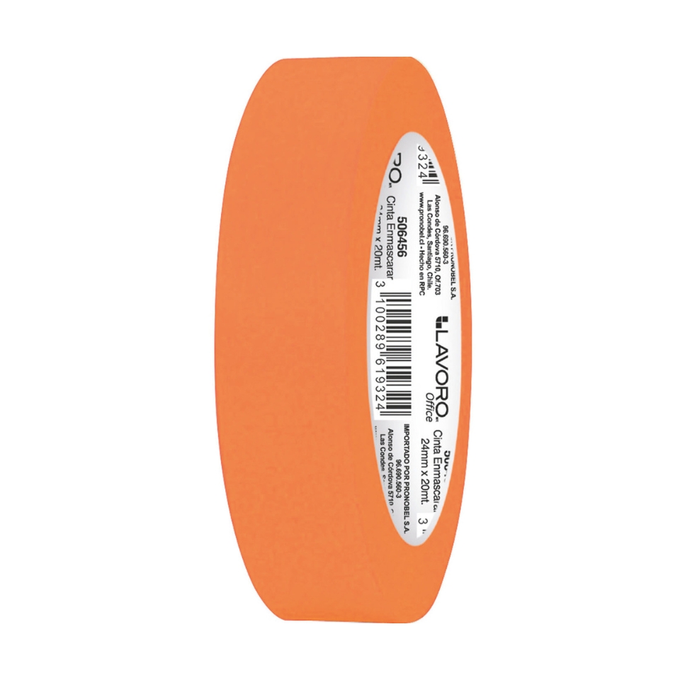 Cinta Masking 24 mm x 20 Metros Naranja