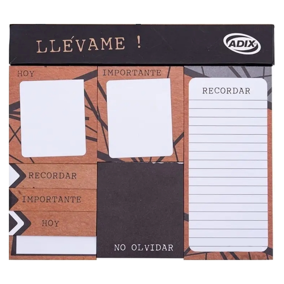 Set Nota Adhesiva Magnética Diseño Kraft