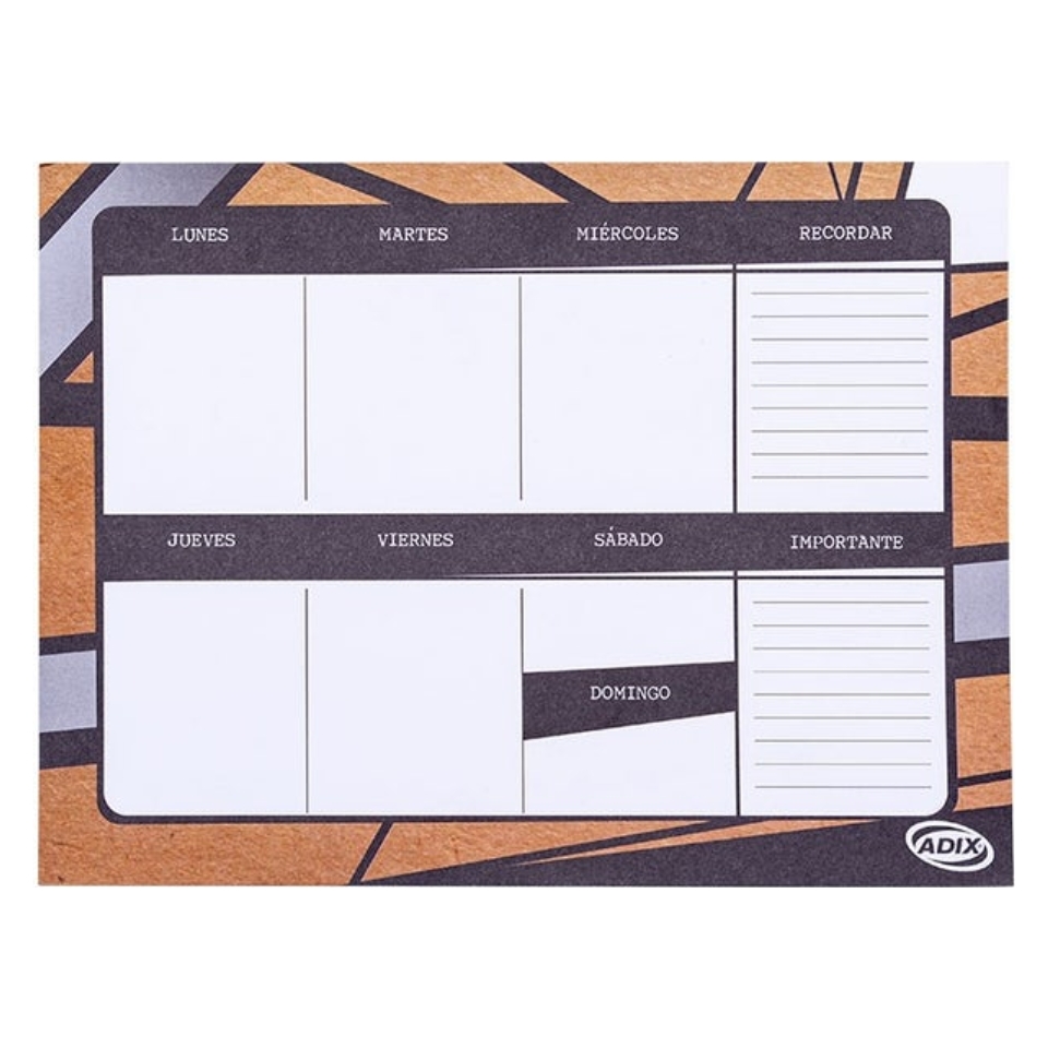 Set Nota Adhesiva Magnética Diseño Kraft