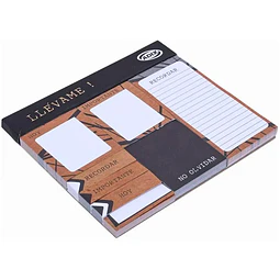 Set Nota Adhesiva Magnética Diseño Kraft