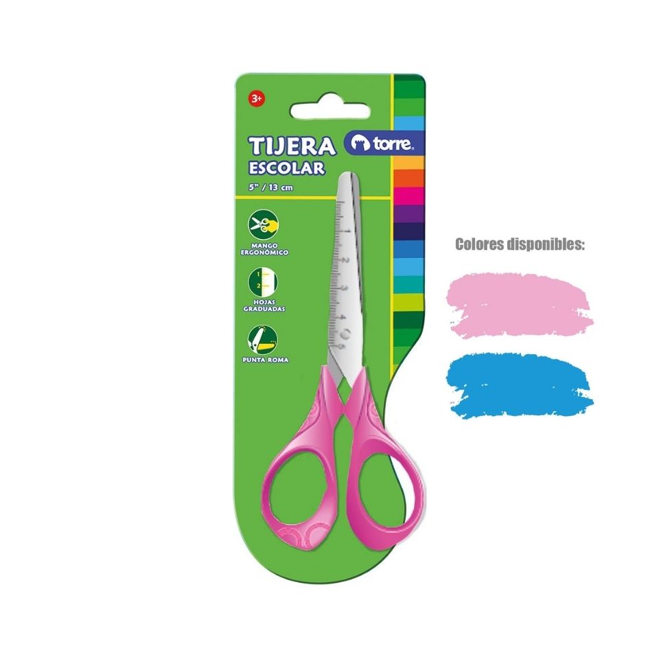 Blíster Tijera Color 5"