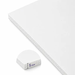 Carton Pluma 5 mm 50x70 cm Blanco