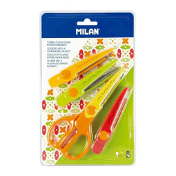 Tijera Zigzag 16 cm 4 Hojas Intercambiables