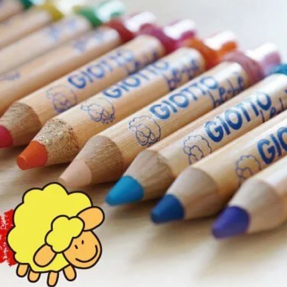 Lápices Bebé Cortos 12 Colores