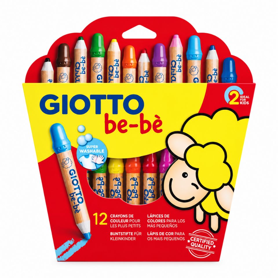 Lápices Bebé Cortos 12 Colores