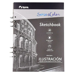 Sketchbook Sense A4 Black 30 Hojas