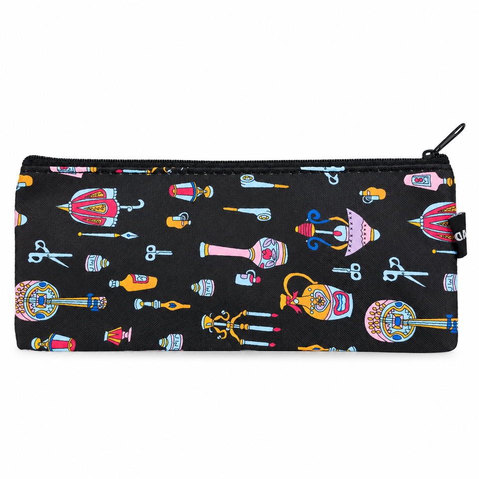 Estuche Escolar Simple Negro Artefactos