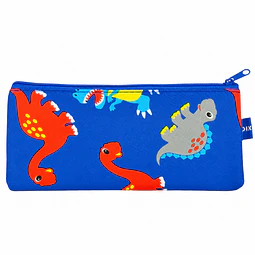 Estuche Escolar Simple Azul Dinosaurios