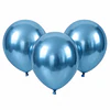 Globos N°12 Chrome Azules 12 Unidades