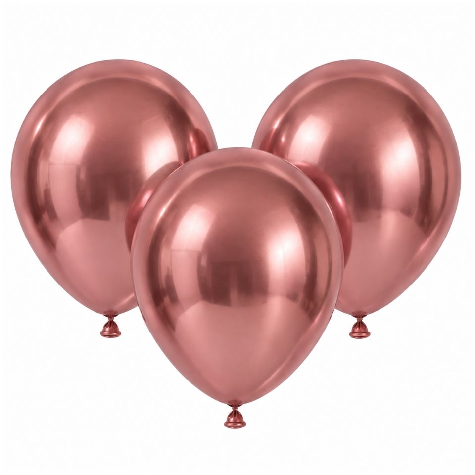 Globos N°12 Chrome Rojos 12 Unidades