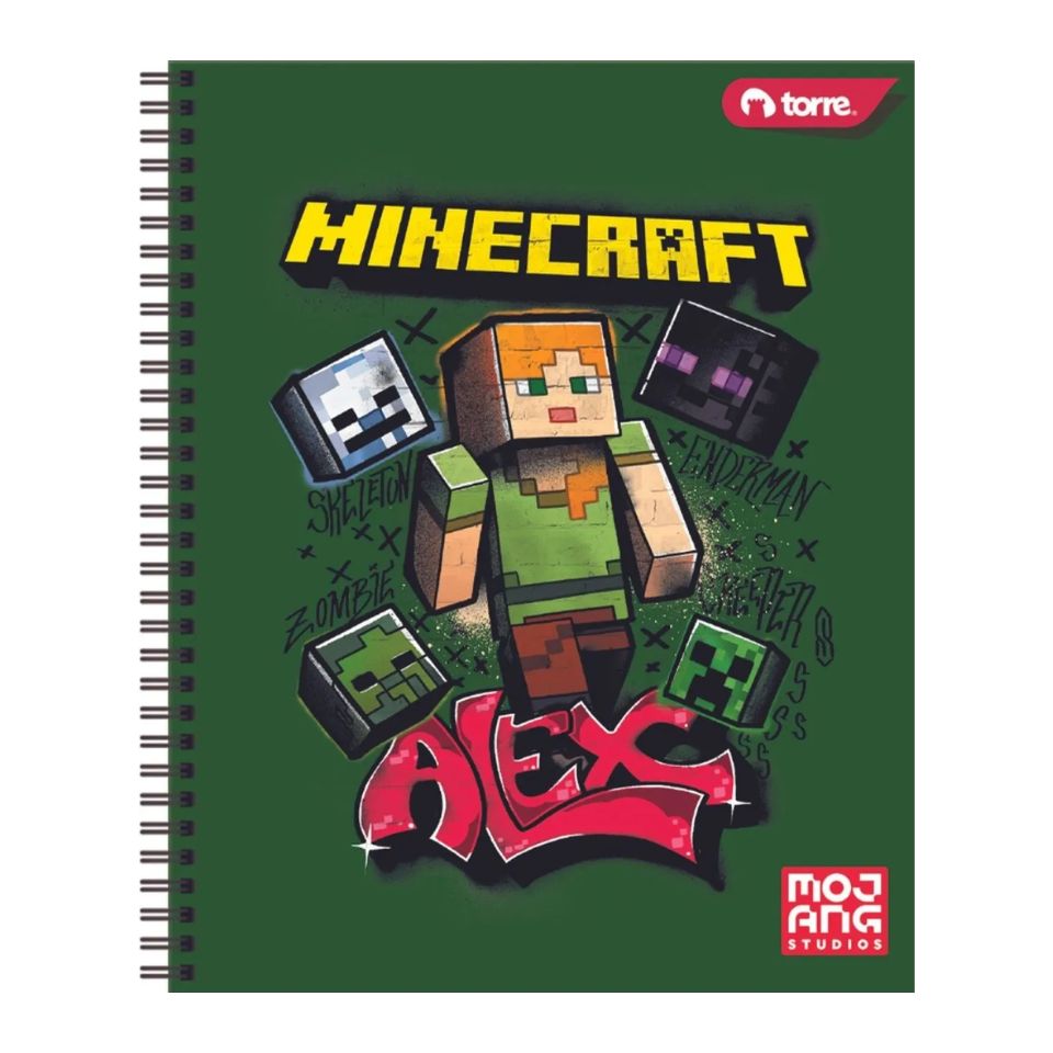 Cuaderno Universitario Minecraft 7 mm 100 Hojas