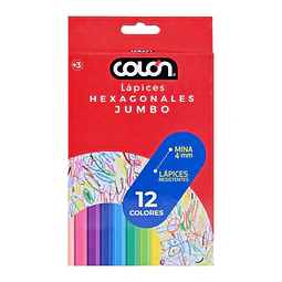 Lápices de Colores Jumbo 12 Colores