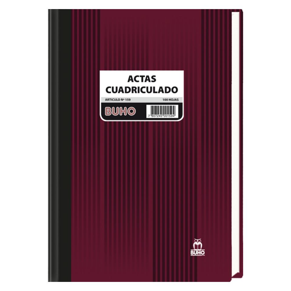 Libro Cuadriculado Oficio 7 mm 100 Hojas