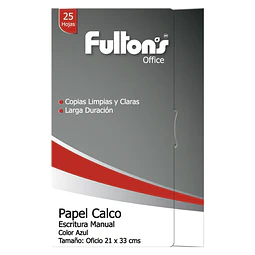 Papel Calco Oficio Azul 25 Hojas