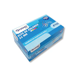 Clips 33 mm Colores Surtidos 100 Unidades