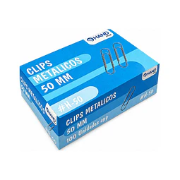 Clips Estriados 50 mm 100 Unidades