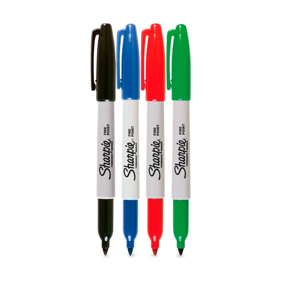 Marcadores Punta Fina 4 Colores