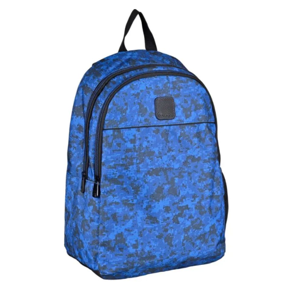Pack Mochila Estuche Lonchera Blue Camo Gamer