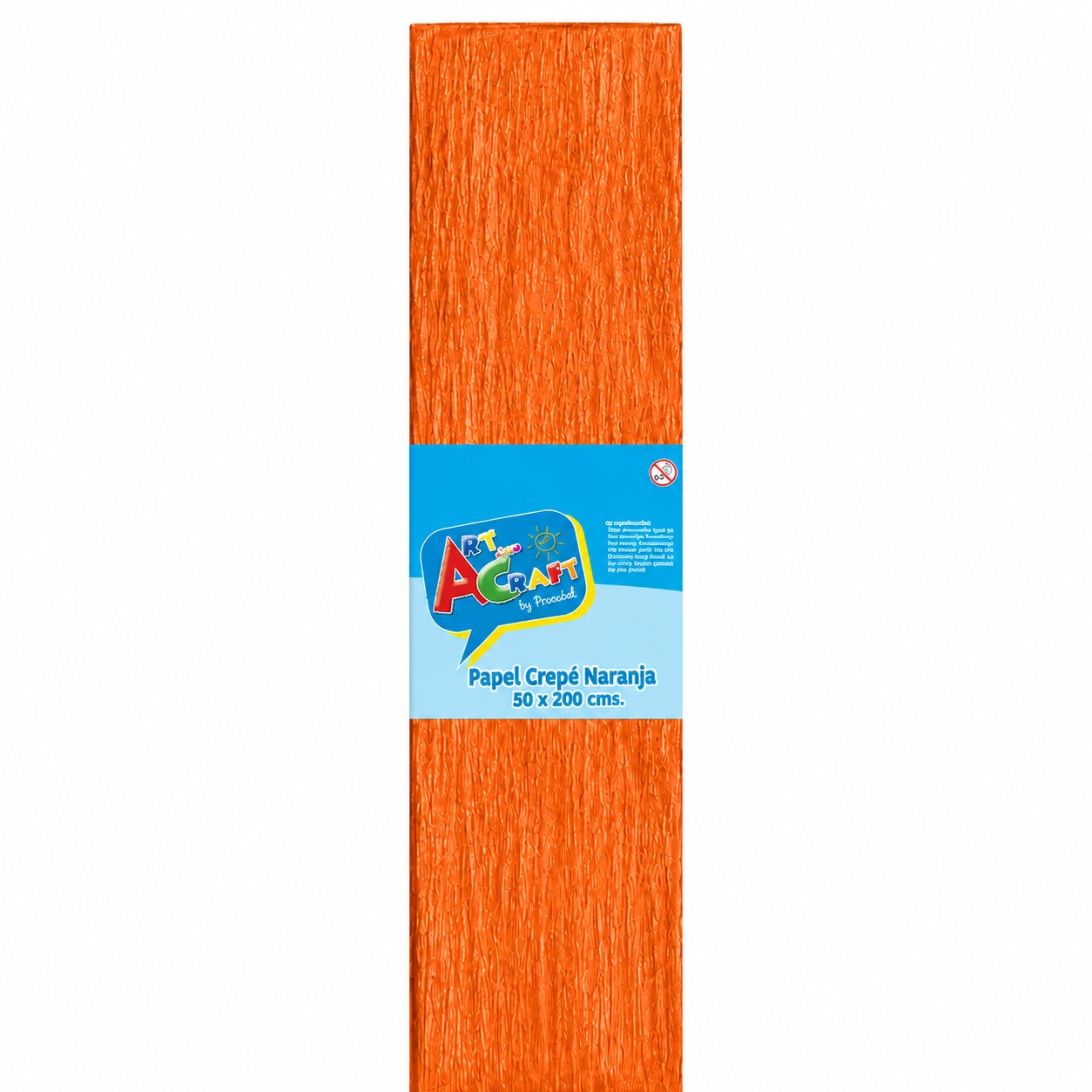 Papel Crepé 50 x 200 cm Naranja