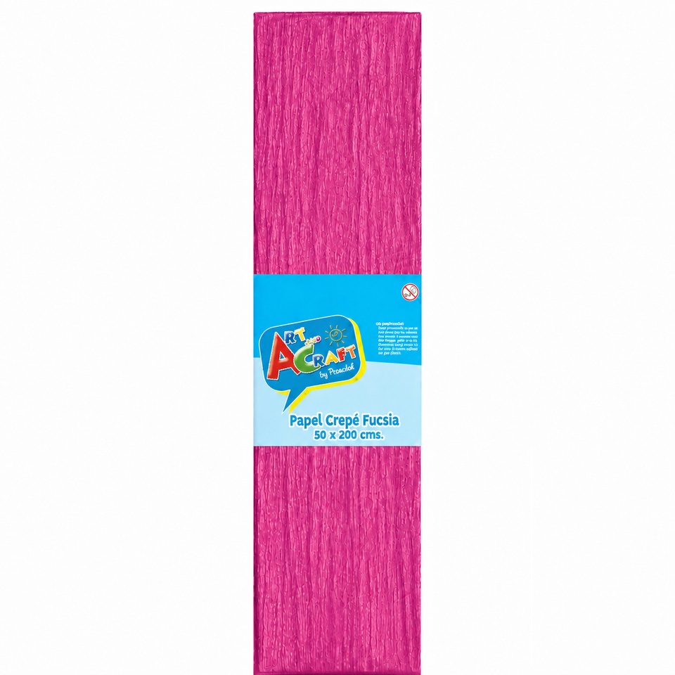 Papel Crepé 50 x 200 cm Fucsia