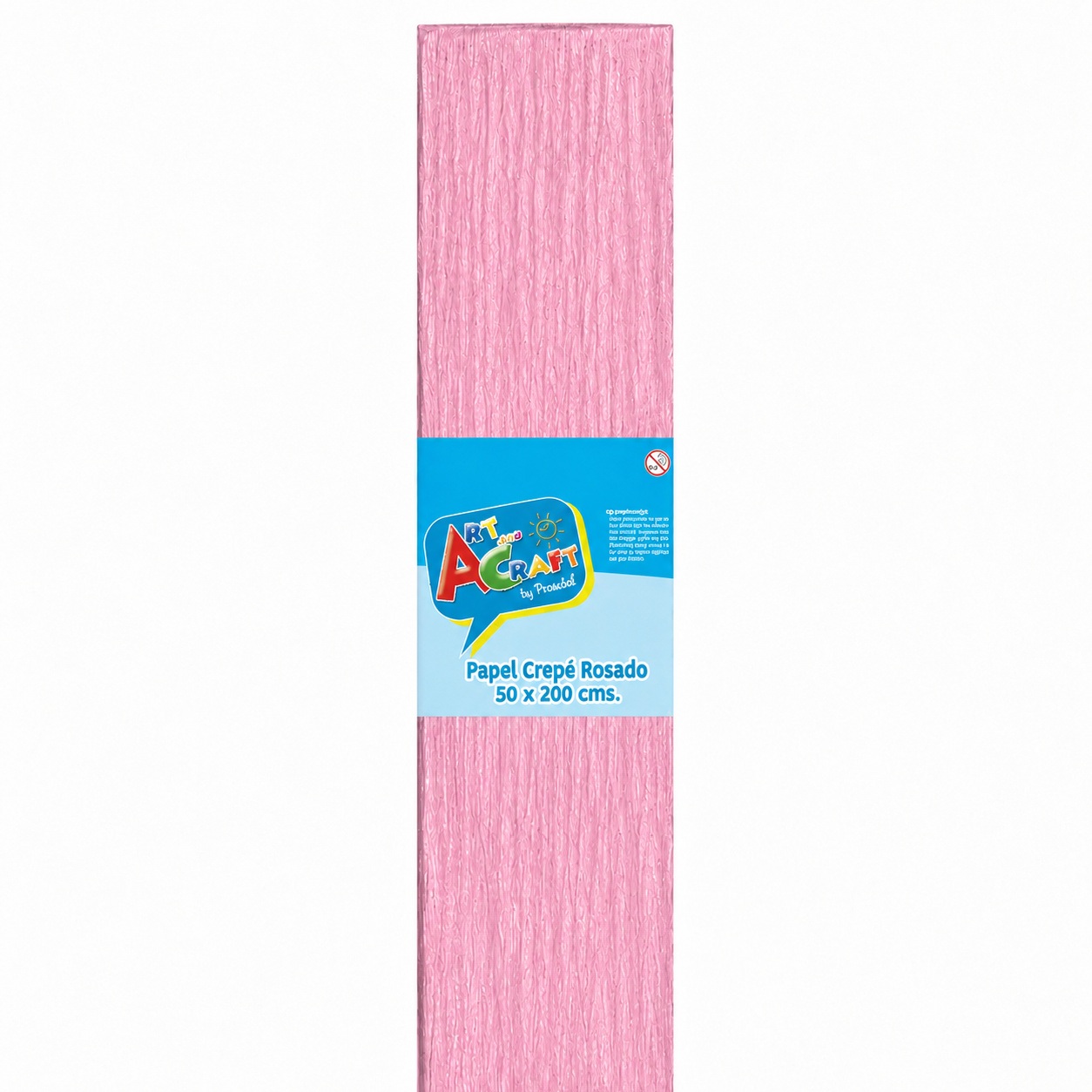 Papel Crepé 50 x 200 cm Rosado