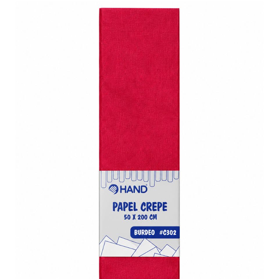 Papel Crepé 50 x 200 cm Burdeo