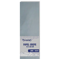 Papel Crepé 50 x 200 cm Gris