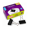 Clip Doble Negro 41 mm 12 Unidades