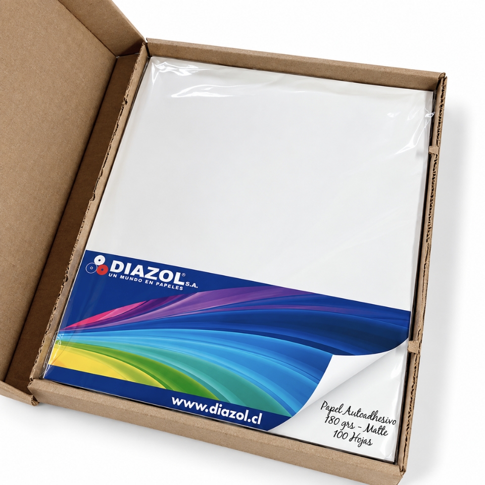Papel Adhesivo Matte Carta 180 g 100 Hojas