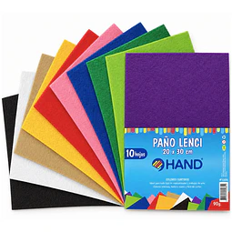 Paño Lenci 20 x 30 cm 10 Colores Surtidos