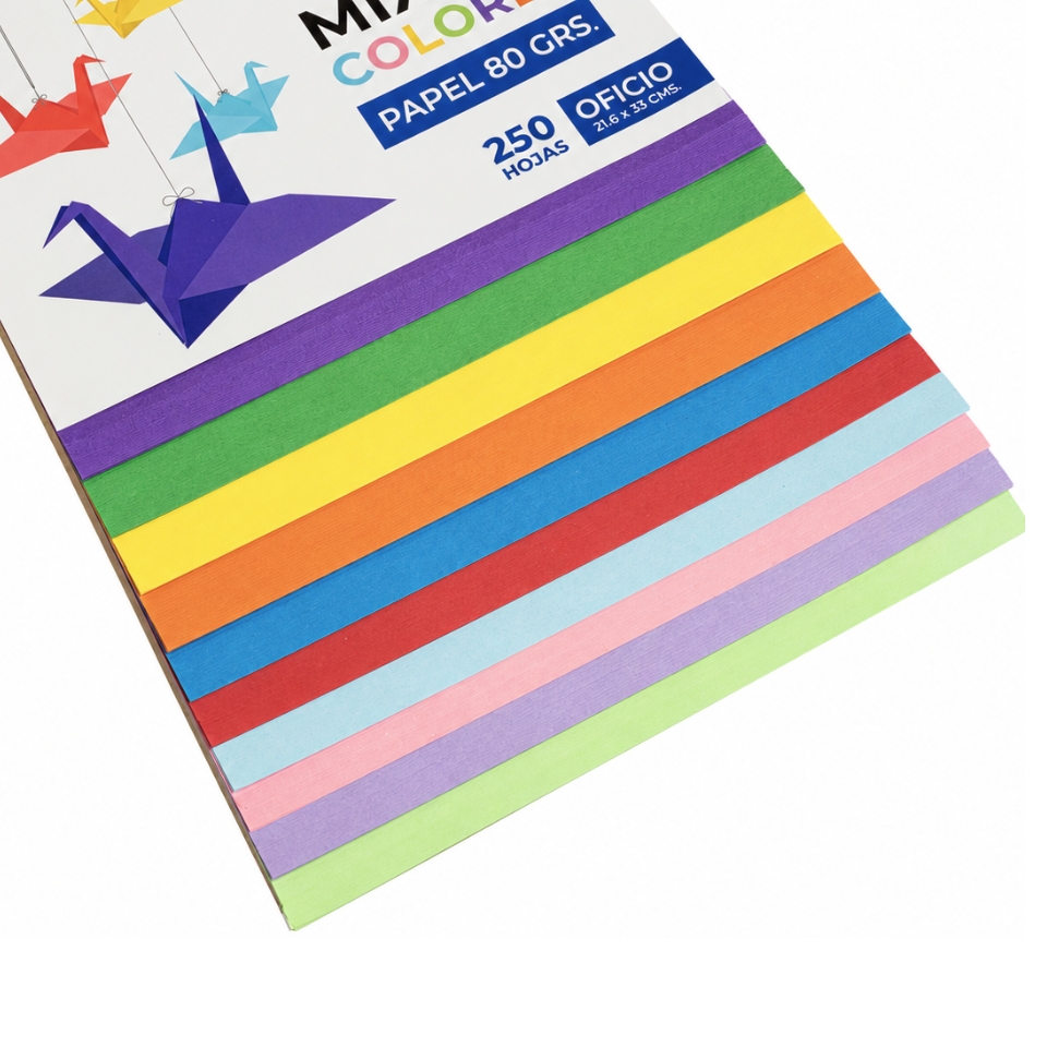 Resma Oficio 250 Hojas Mix Colores