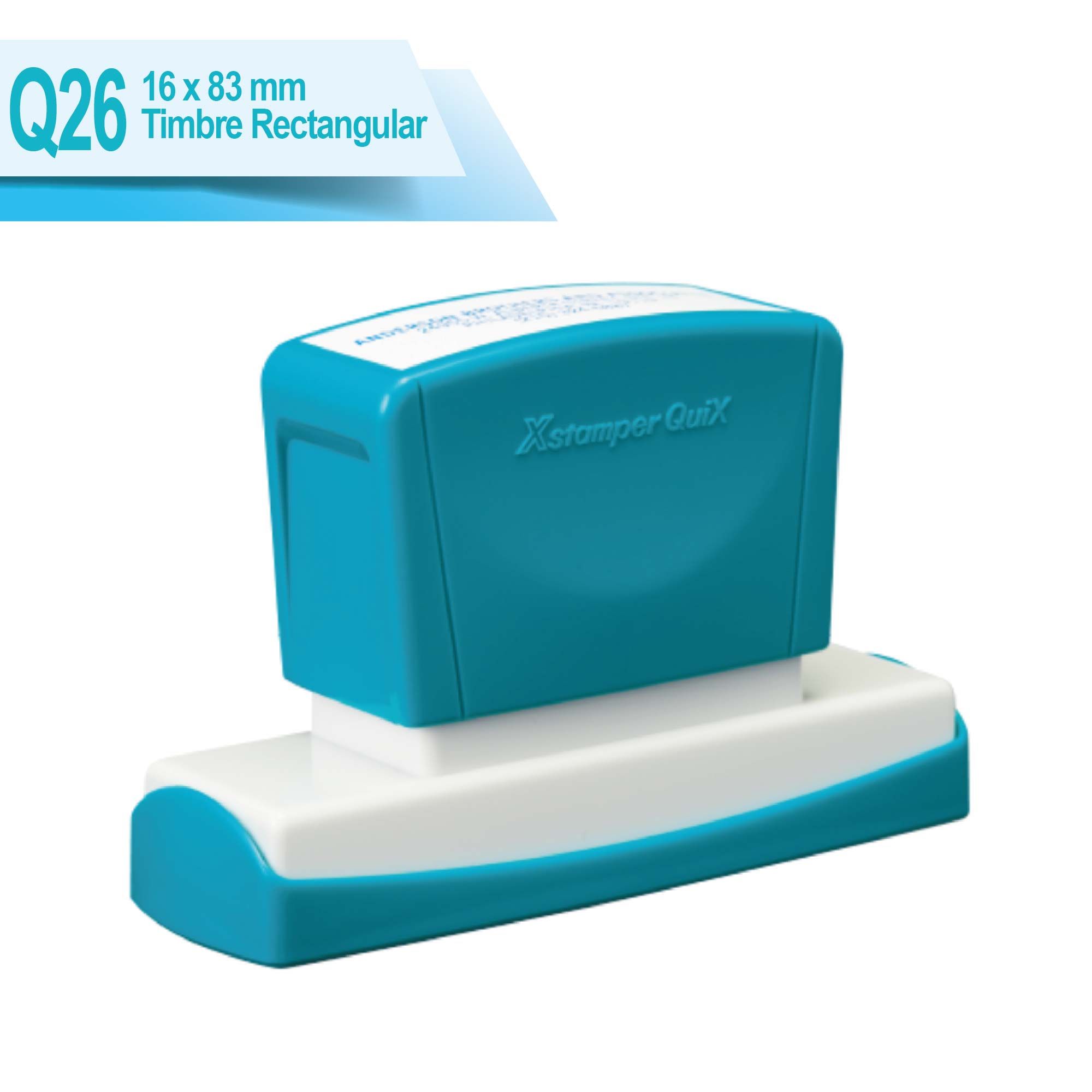 Timbre Rectangular Q26 16x83 mm