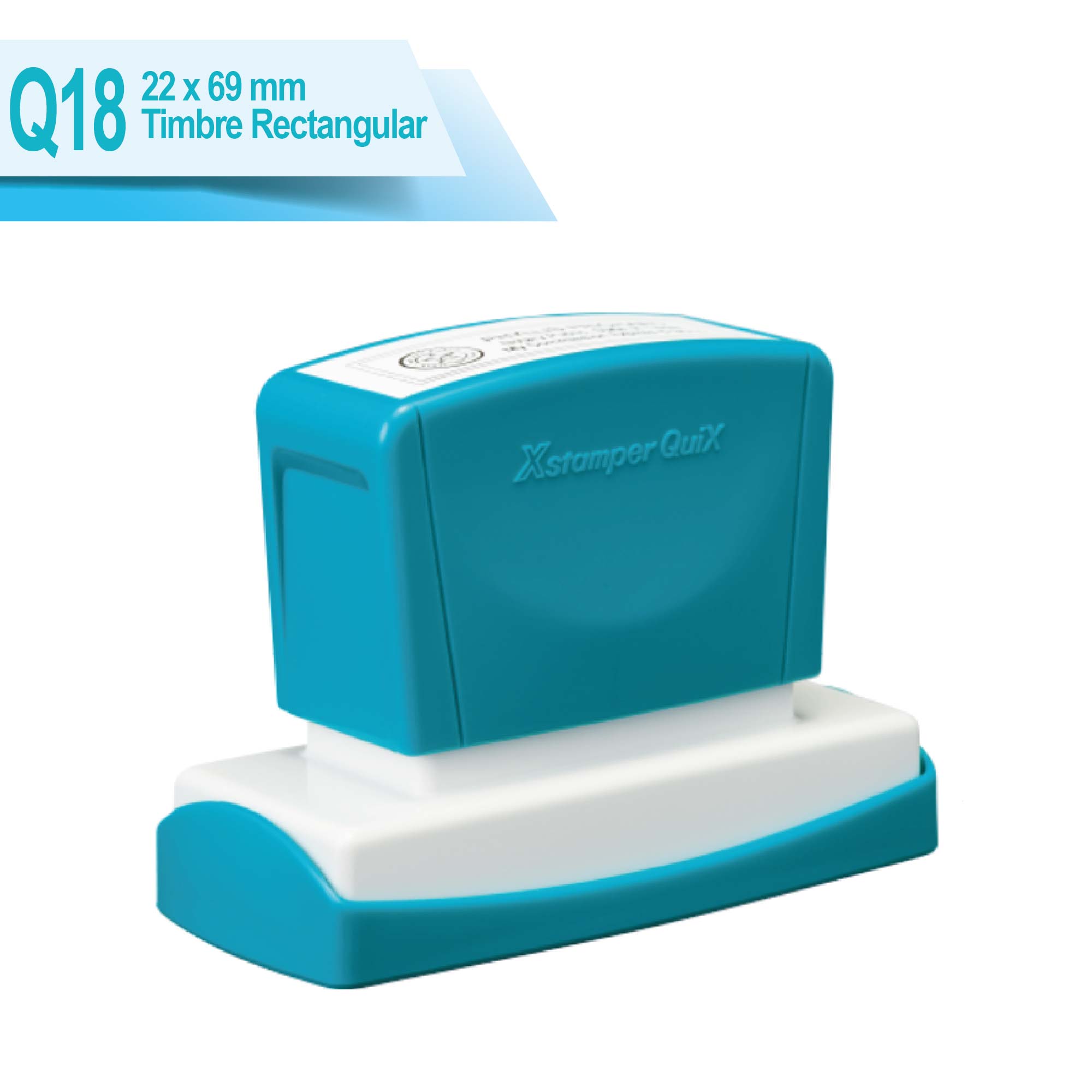 Timbre Rectangular Q18 22x69 mm