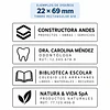 Timbre Rectangular Q18 22x69 mm