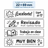 Timbre Rectangular Q18 22x69 mm