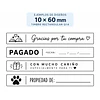 Timbre Rectangular Q14 10x60 mm