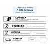 Timbre Rectangular Q14 10x60 mm