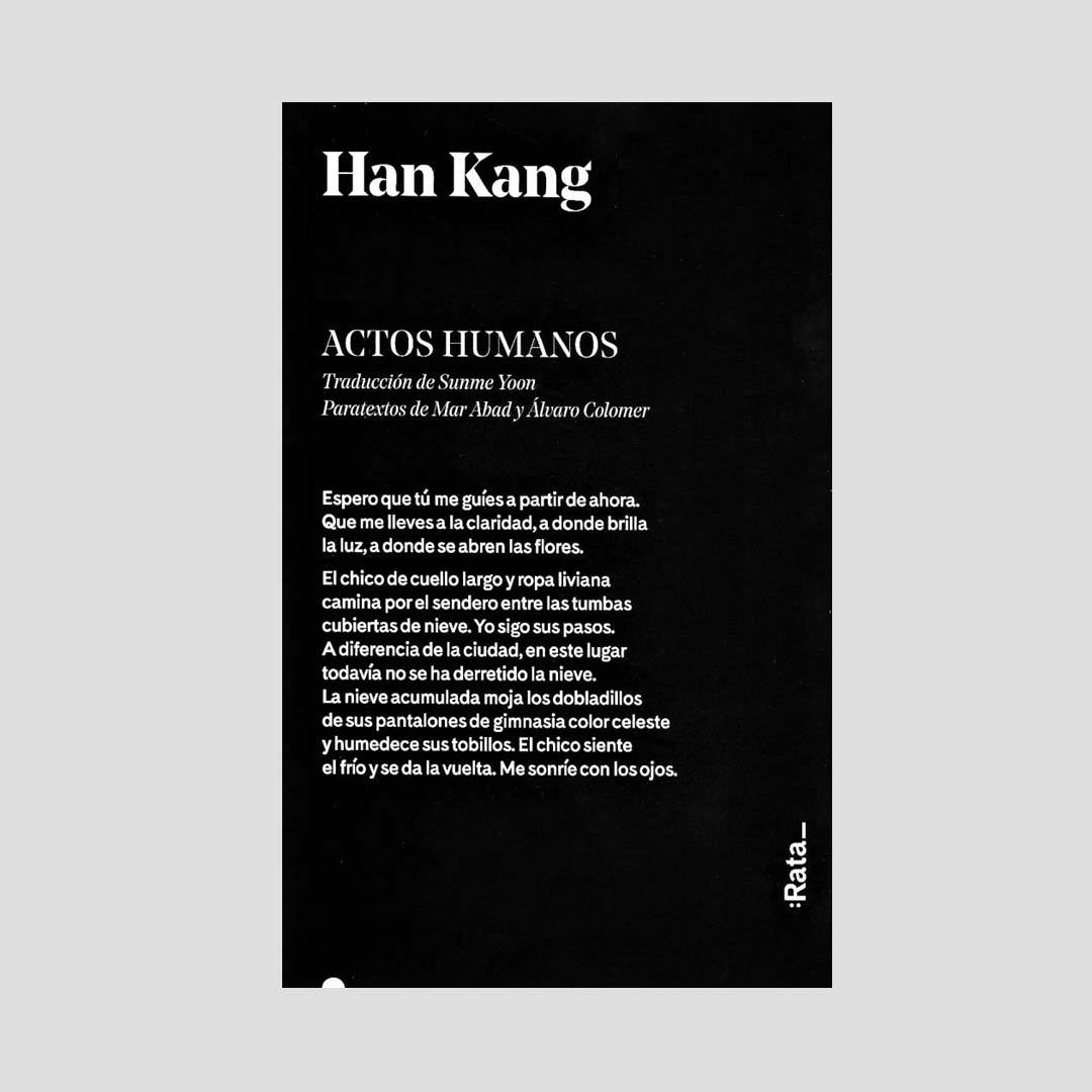 Actos humanos - Han Kang