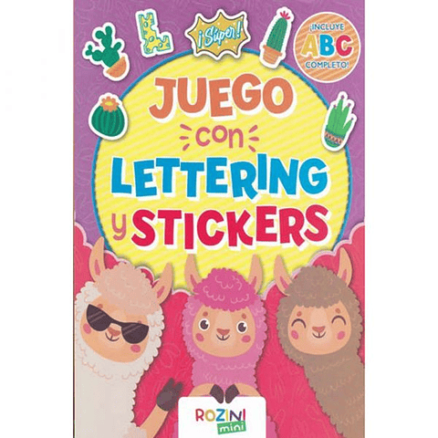 Juego de lettering y stickers