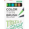 COLOR TWIN BRUSH FOREST 6