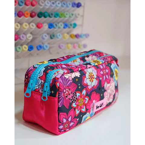 ESTUCHE DOBLE FLOWERS