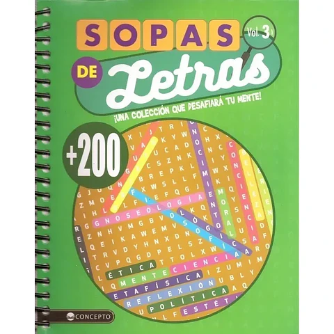 Sopas De Letras +200 (Volumen #3)