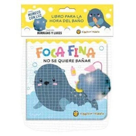 FOCA FINA NO SE QUIERE BAÑAR. BURBUJAS Y LUCES