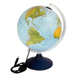 Globo Terráqueo Elite Físico / Político 25 Cms Con Luz